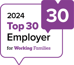 Working Families Top30 Employer badge